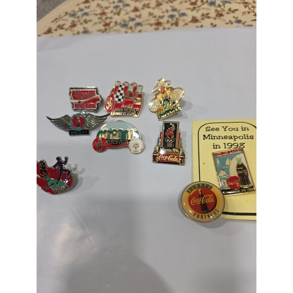 Coca Cola‎ Collectible Pins Atlanta Olympics NASCAR Minneapolis 1998 - Picture 3 of 9